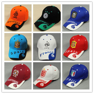 世界杯足球运动帽帽子西班牙德国意大利英格兰阿根廷巴西球迷用品