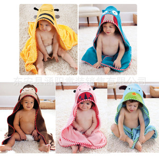 2014年 儿童可爱动物造型优质浴袍浴巾披风 5款可选