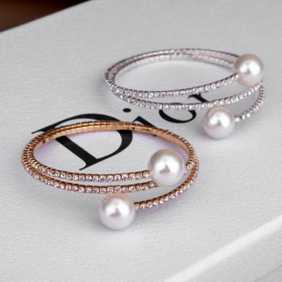 S151韩版韩式淑女珍珠镶水钻满钻多层 手镯手环手链